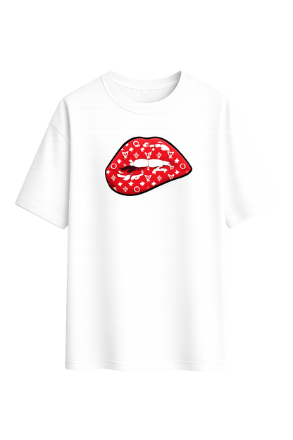 Luxe Ruby Lips Streetwear Tee