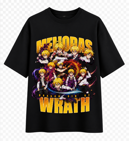 Wrath of Meliodas Anime Oversized Tee