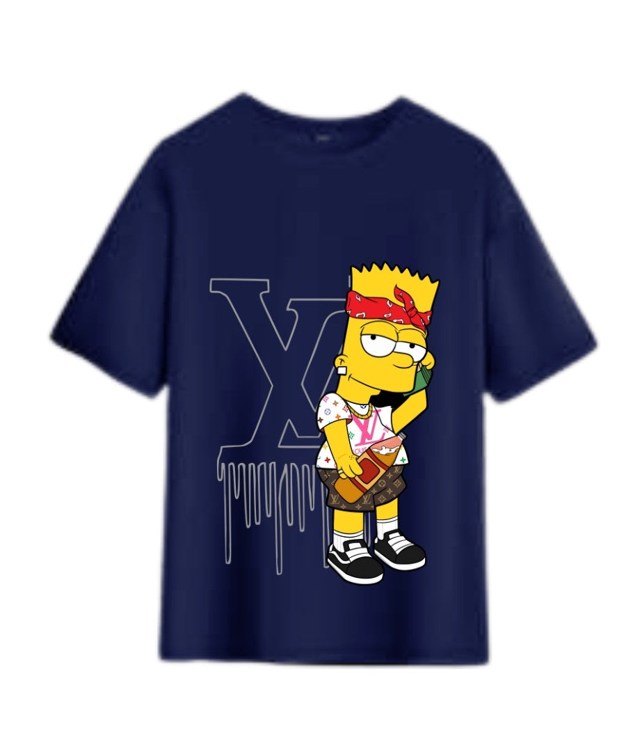 Rebel Bart Monogram Oversized Tee