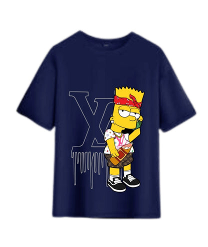Rebel Bart Monogram Oversized Tee